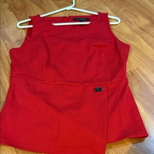 White House Black Market Vibrant Red Top